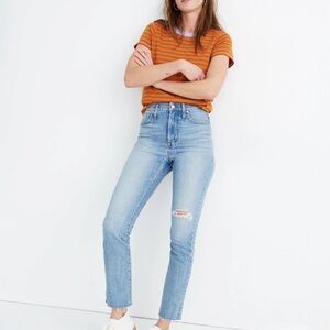Madewell The Perfect Vintage Jean Light Blue Straight Leg Jeans